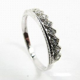 SORTIJA ORO BLANCO PIEDRA