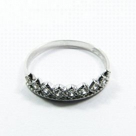 SORTIJA ORO BLANCO PIEDRA