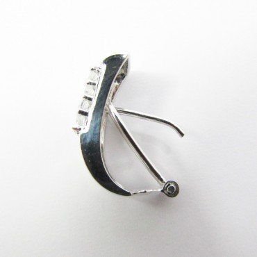 Sortija, Pendientes y Colgante oro blanco piedra