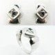 SORTIJA Y PENDIENTES ORO BLANCO PIEDRA