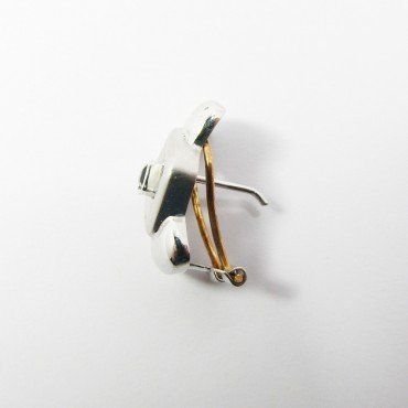 SORTIJA Y PENDIENTES ORO BLANCO PIEDRA