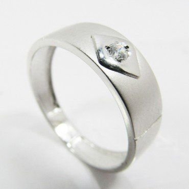 SORTIJA Y PENDIENTES ORO BLANCO PIEDRA