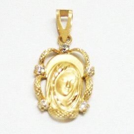 MEDALLAS ORO AMARILLO PIEDRA
