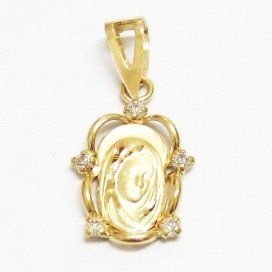 MEDALLAS ORO AMARILLO PIEDRA