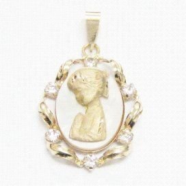 MEDALLAS ORO AMARILLO PIEDRA