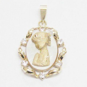 MEDALLAS ORO AMARILLO PIEDRA