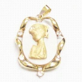 MEDALLAS ORO AMARILLO PIEDRA
