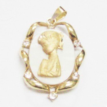 MEDALLAS ORO AMARILLO PIEDRA