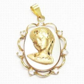 MEDALLAS ORO AMARILLO PIEDRA