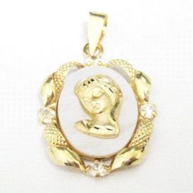 MEDALLAS ORO AMARILLO PIEDRA