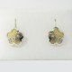PENDIENTES ORO BICOLOR PIEDRA