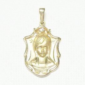 MEDALLAS ORO AMARILLO PIEDRA