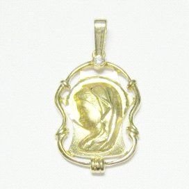 MEDALLAS ORO AMARILLO PIEDRA