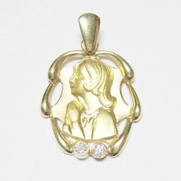 MEDALLAS ORO AMARILLO PIEDRA