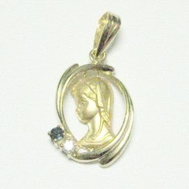 MEDALLAS ORO AMARILLO PIEDRA