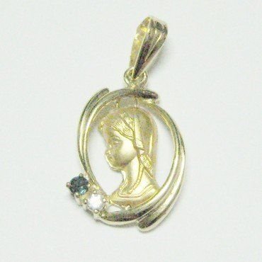 MEDALLAS ORO AMARILLO PIEDRA