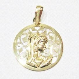 MEDALLAS ORO AMARILLO PIEDRA