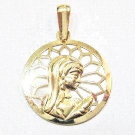 MEDALLAS ORO AMARILLO PIEDRA
