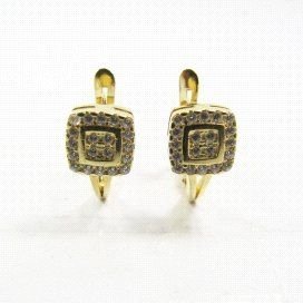 PENDIENTES NIÑA ORO AMARILLO PIEDRA