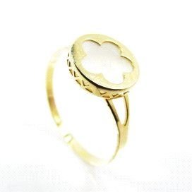 SORTIJA NIÑA ORO AMARILLO PIEDRA