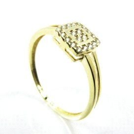 SORTIJA NIÑA ORO AMARILLO PIEDRA