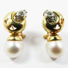 PENDIENTES BICOLOR PERLA