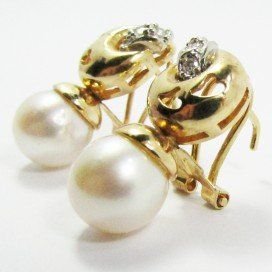 PENDIENTES BICOLOR PERLA
