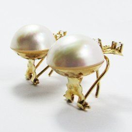 PENDIENTES AMARILLO PERLA JAPONESA