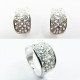 SORTIJA Y PENDIENTES ORO BLANCO PIEDRA