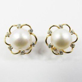 PENDIENTES AMARILLO PERLA JAPONESA