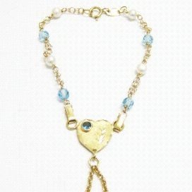 PULSERAS NIÑA ORO AMARILLO DEDO
