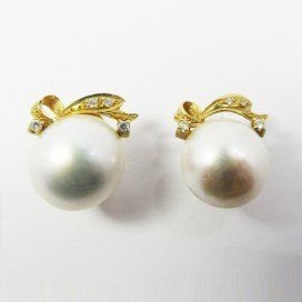 PENDIENTES AMARILLO PERLA JAPONESA