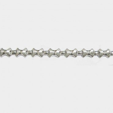 PULSERA SRA. ORO BLANCO ITALIANA LISA