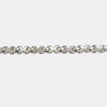 PULSERA SRA. ORO BLANCO ITALIANA LISA