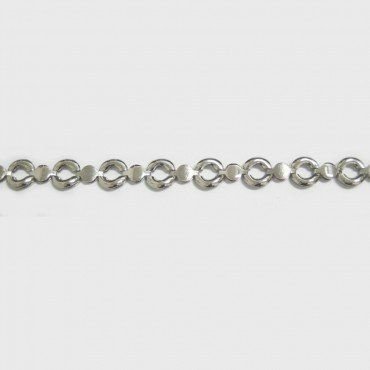 PULSERA SRA. ORO BLANCO ITALIANA LISA