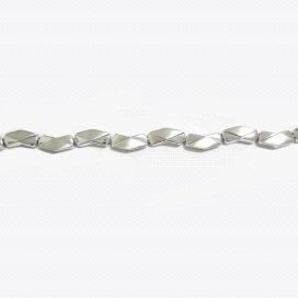 PULSERA SRA. ORO BLANCO ITALIANA LISA