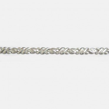 PULSERA SRA. ORO BLANCO ITALIANA LISA