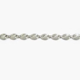 PULSERA SRA. ORO BLANCO ITALIANA LISA