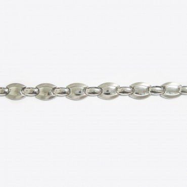 PULSERA SRA. ORO BLANCO ITALIANA LISA