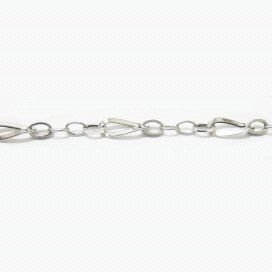 PULSERA SRA. ORO BLANCO ITALIANA LISA
