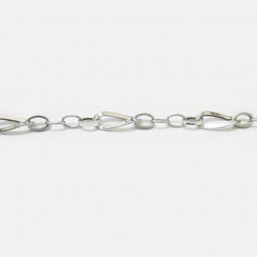 PULSERA SRA. ORO BLANCO ITALIANA LISA