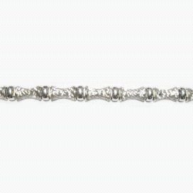 PULSERA SRA. ORO BLANCO ITALIANA LISA