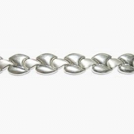 PULSERA SRA. ORO BLANCO ITALIANA LISA