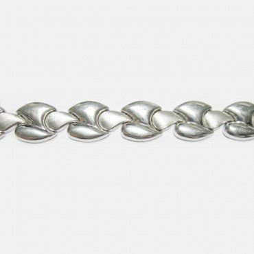 PULSERA SRA. ORO BLANCO ITALIANA LISA