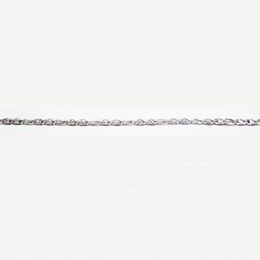 PULSERA SRA. ORO BLANCO ITALIANA LISA