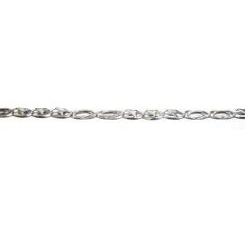 PULSERA SRA. ORO BLANCO ITALIANA LISA