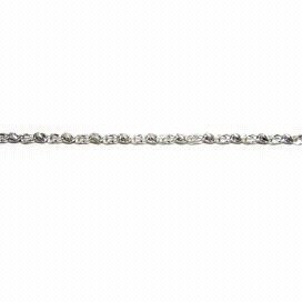 PULSERA SRA. ORO BLANCO ITALIANA LISA