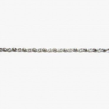 PULSERA SRA. ORO BLANCO ITALIANA LISA