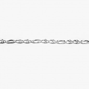 PULSERA SRA. ORO BLANCO ITALIANA LISA