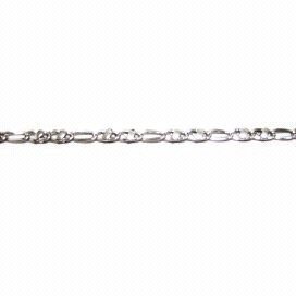 PULSERA SRA. ORO BLANCO ITALIANA LISA